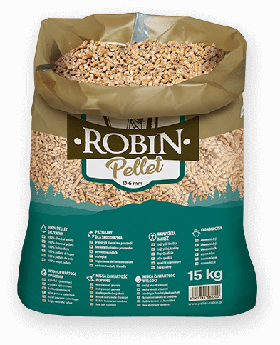 worek pelletu opałowego Robin do kupienia w Koluszkach lub sklepie internetowym